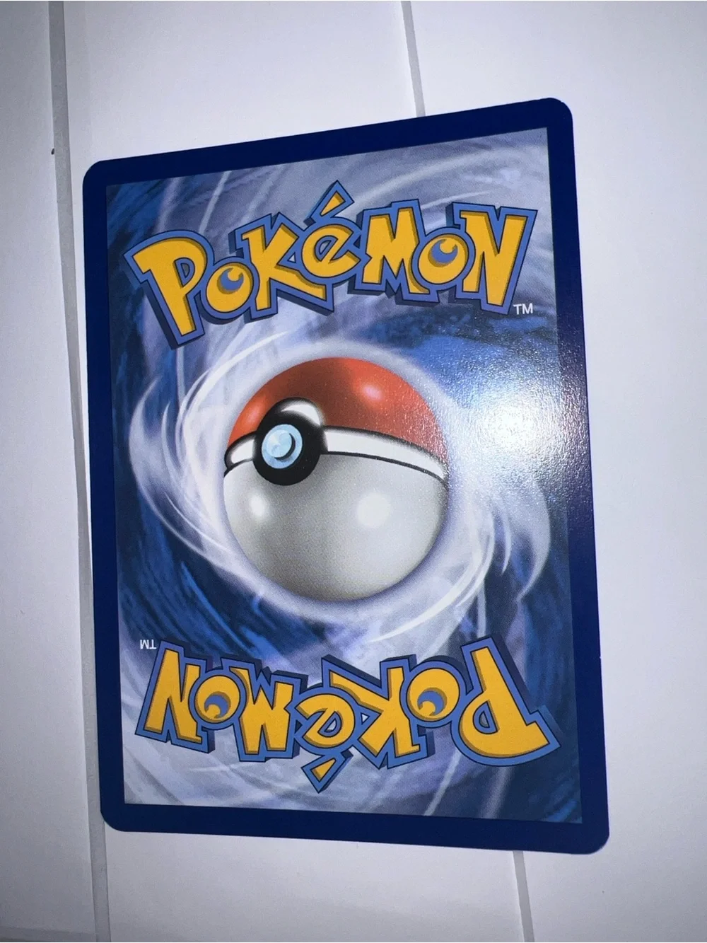 Pokemon Trading Card Back - Blue and Yellow